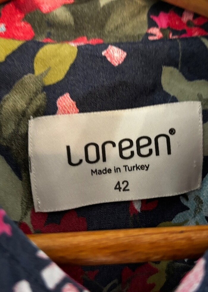 Loren uzun ceket - Görsel 4