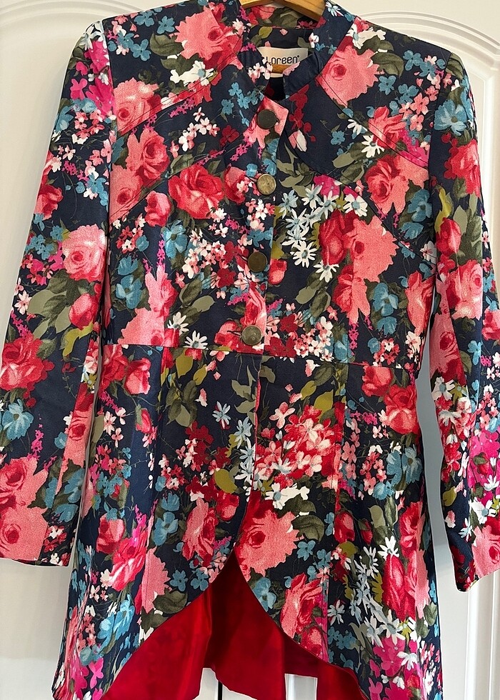 Loren uzun ceket - Görsel 3