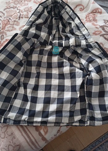 Kapüşonlu Siyah Erkek Çocuk Fermuarlı Mont - Görsel 2