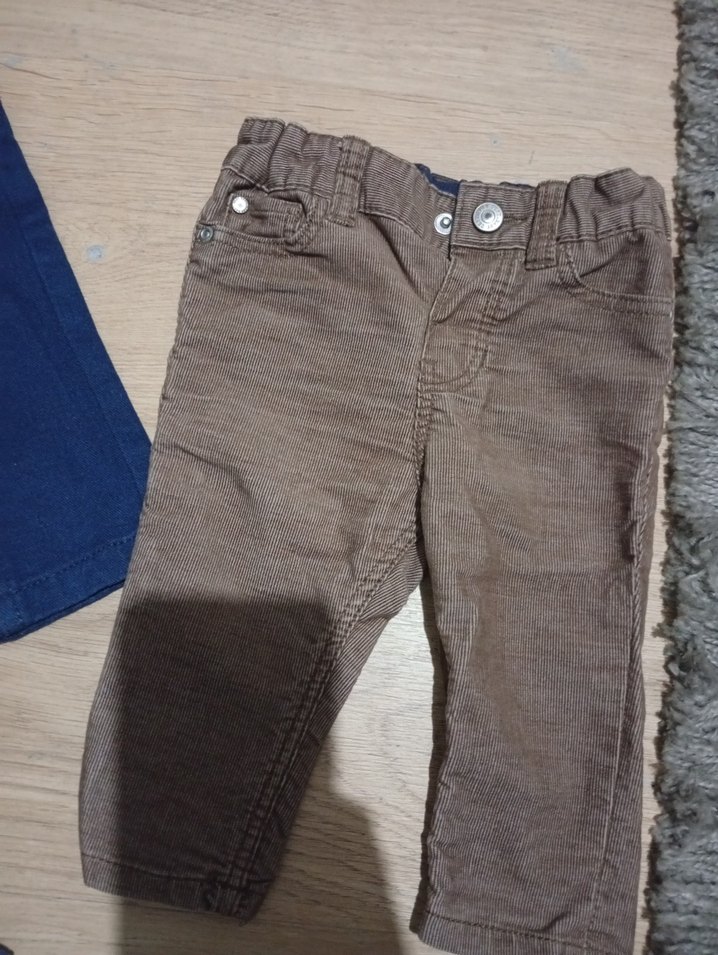 Düğmeli Erkek Çocuk Kot Pantolon - Görsel 4