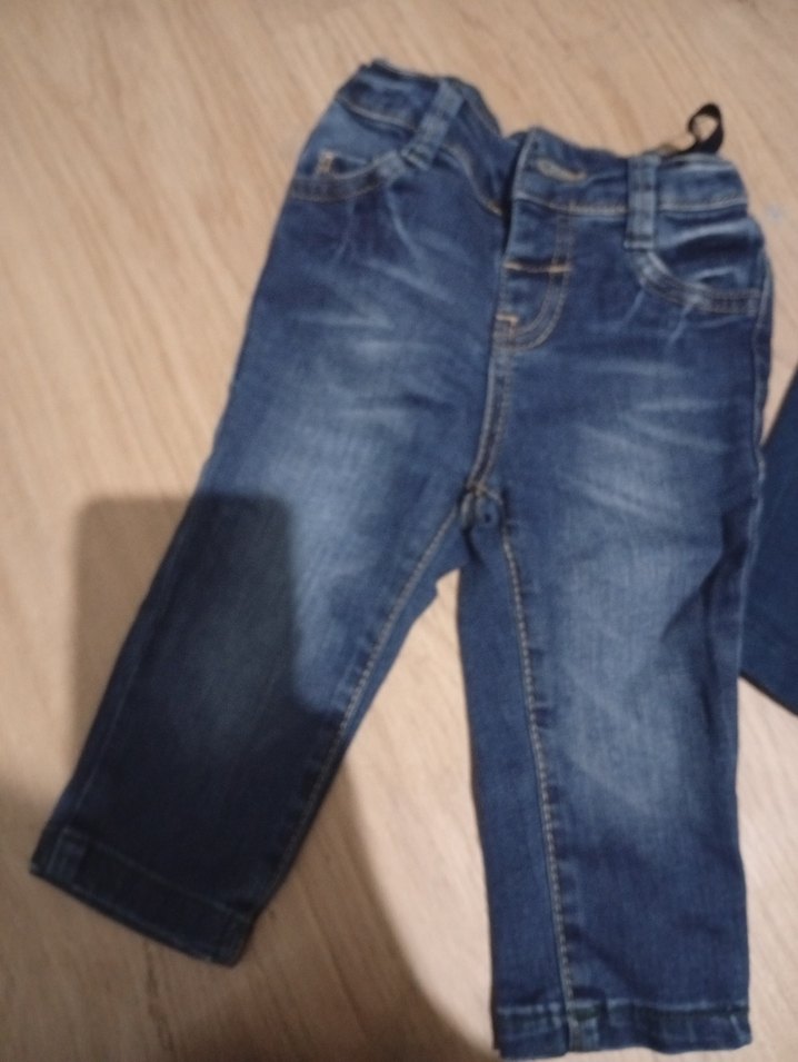 Düğmeli Erkek Çocuk Kot Pantolon - Görsel 2