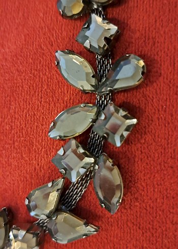 Uzun Nakışlı ve Payetli Bohem Kadın Kolye - Görsel 3