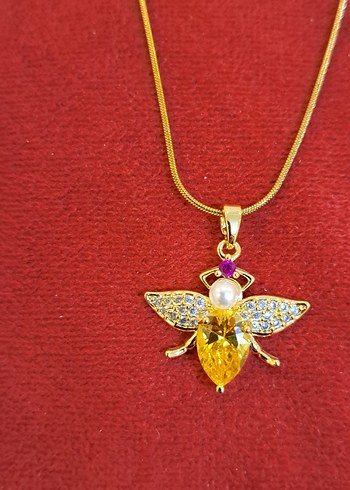 Altın Renkli Zincir Detaylı Kadın Kolye - Görsel 3