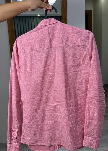 U.S Polo Assn. Pembe Düğmeli Uzun Kollu Kadın Gömlek