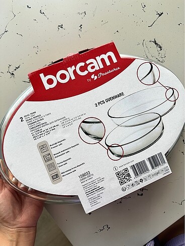  Beden Paşabahçe 2li oval borcam