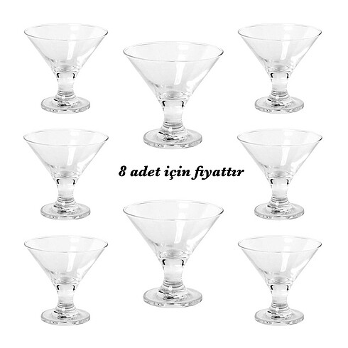 Paşabahçe Villa dondurmalık 8 adet