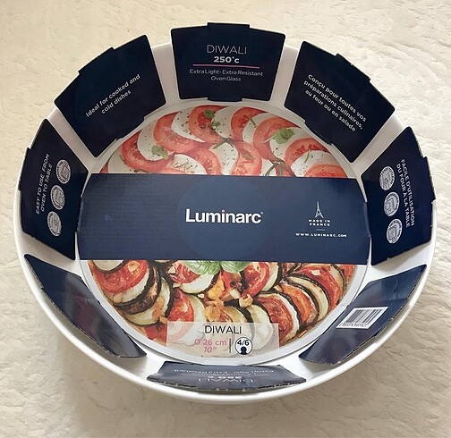 Beden beyaz Renk Luminarc fırın kabı