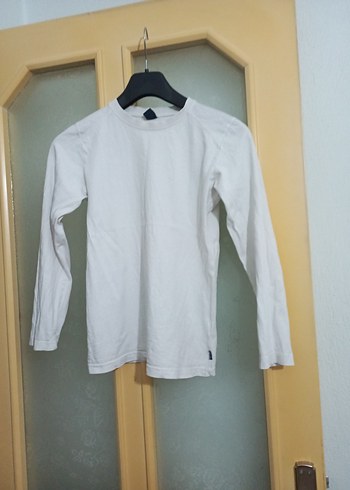 LC Waikiki Beyaz Uzun Kollu Çocuk tişört