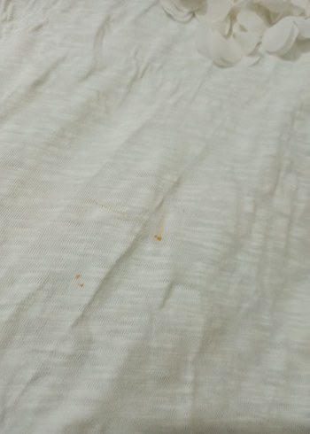 Kız Çocuk Beyaz Dantel Detaylı Kısa Kollu Tişört - Görsel 6