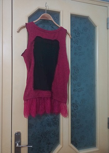 Bordo Mini deniz elbise - Görsel 4