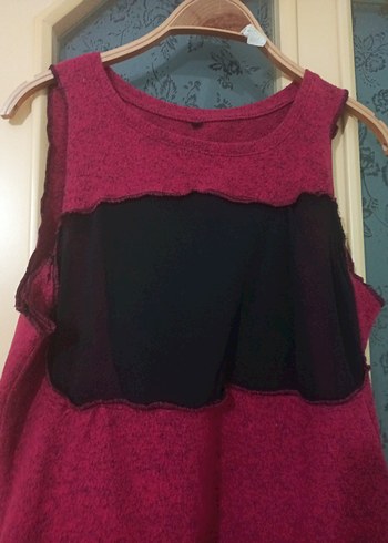 Bordo Mini deniz elbise - Görsel 2