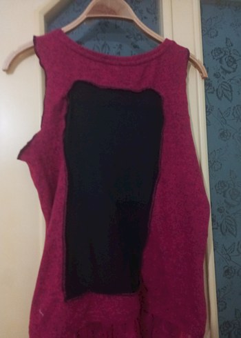 Bordo Mini deniz elbise - Görsel 5