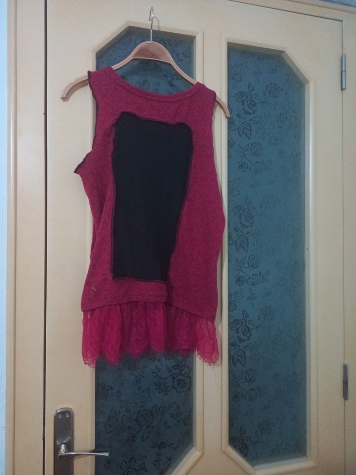 Bordo Mini deniz elbise - Görsel 4