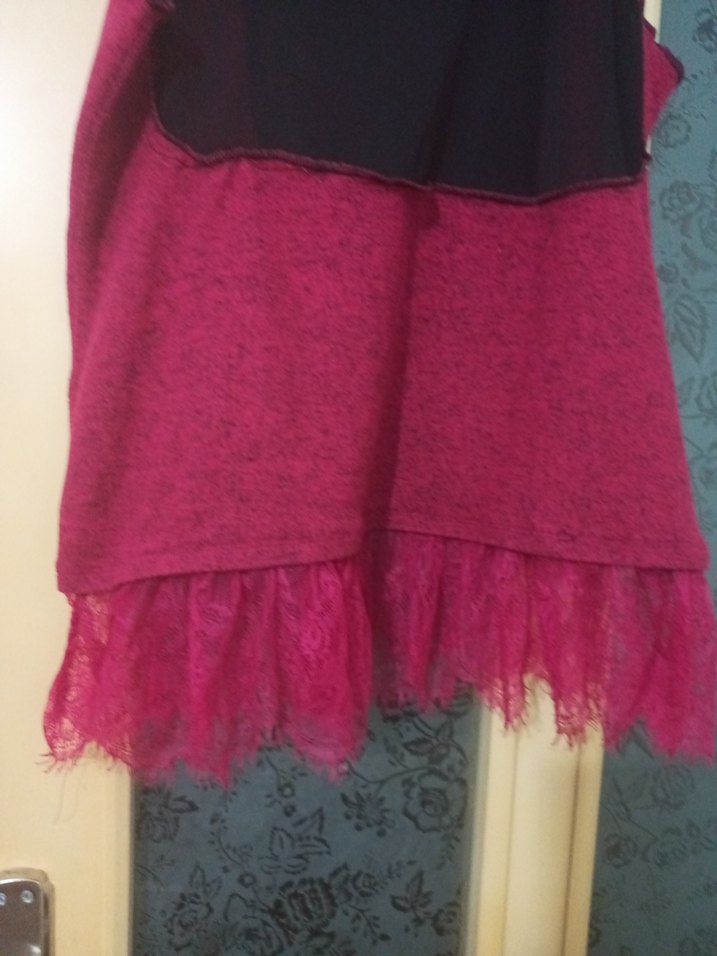 Bordo Mini deniz elbise - Görsel 3