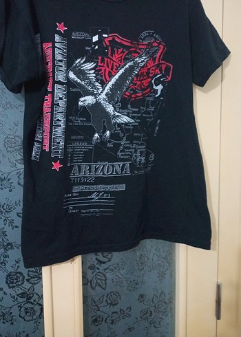 Siyah Rock Punk Baskılı Erkek Tişört - Görsel 3