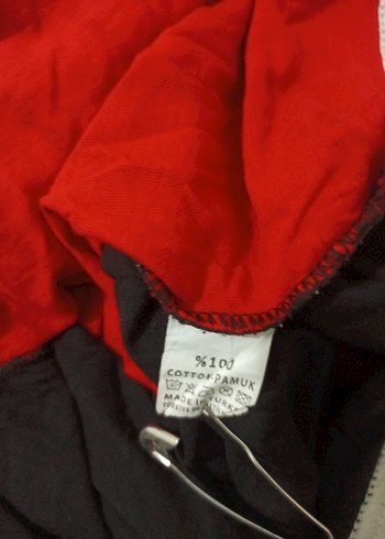 Kırmızı Baskılı Kısa Kollu Erkek Tişört - Görsel 5