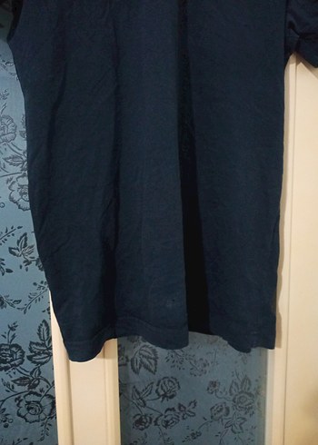 Siyah Erkek Polo Tişört, Kısa Kollu, Velcro Detaylı - Görsel 3