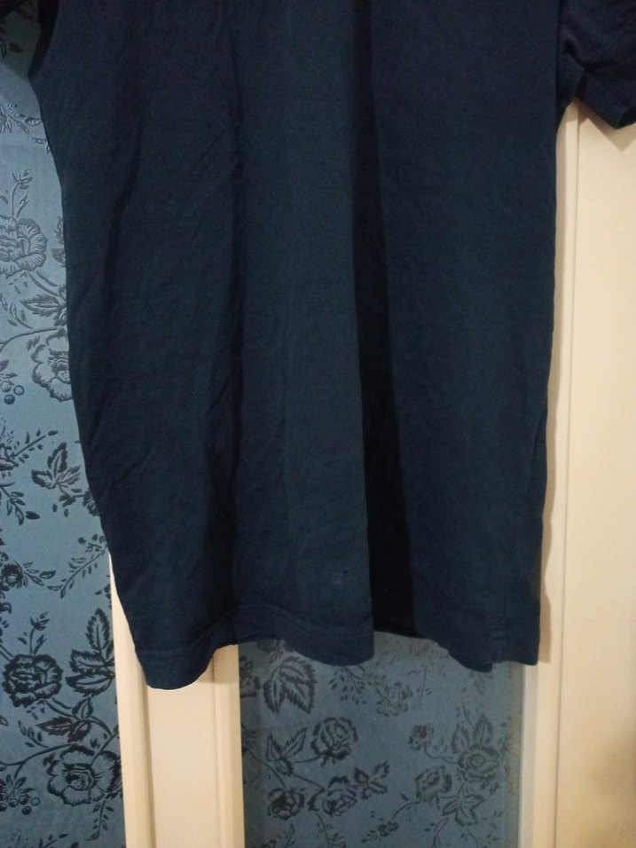 Siyah Erkek Polo Tişört, Kısa Kollu, Velcro Detaylı - Görsel 3