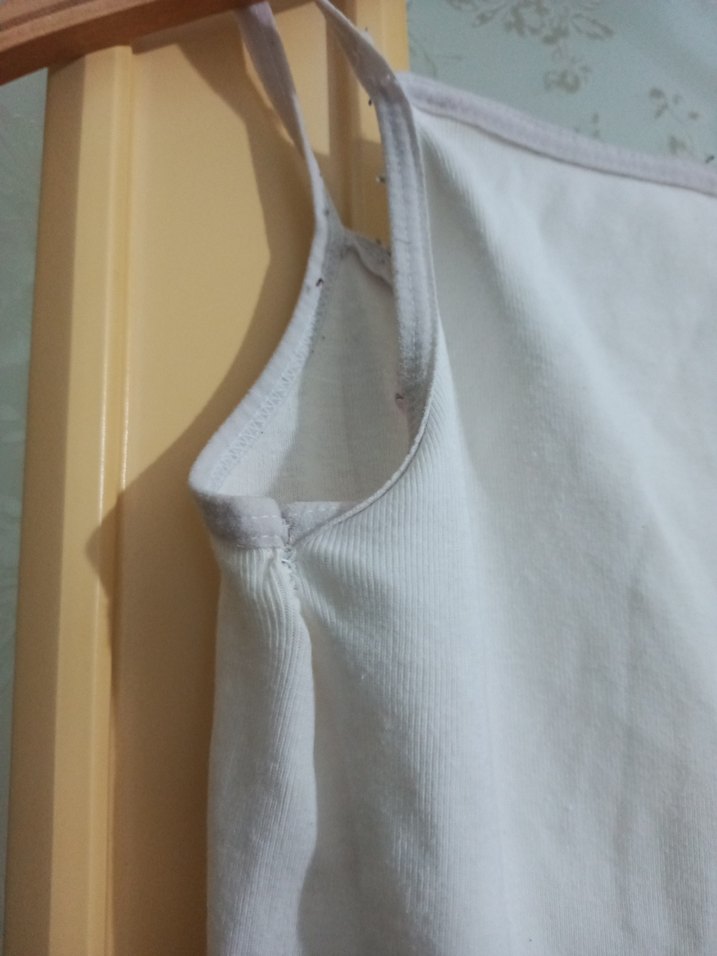 Nakışlı Beyaz Kız Çocuk Atlet - Görsel 4