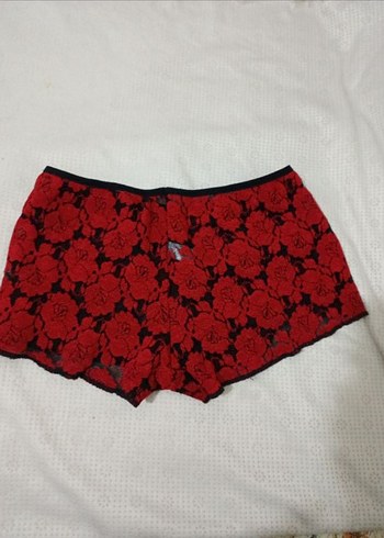 Diğer Kırmızı Dantelli boxer