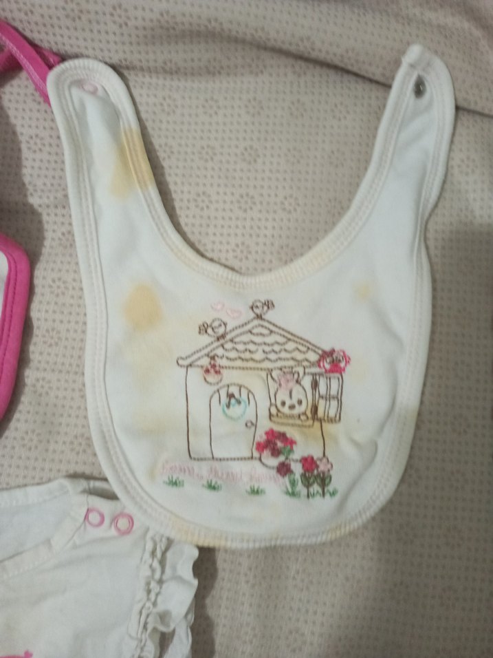 Bebek Önlüğü Seti, Pastel Renkli, Baskılı - Görsel 4