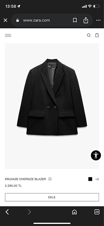 Zara ceket