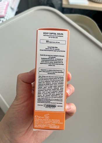 Vichy Capital Soleil SPF 50 Tonlu Yüz Koruyucu - Görsel 3