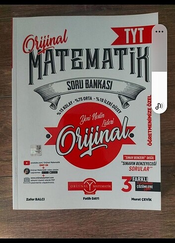 TYT ORJINAL MATEMATIK SORU BANKASI 