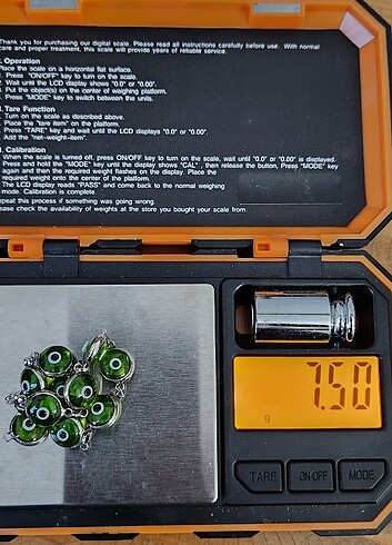 Beden Vintage 925ayar gümüş cam goz bileklek