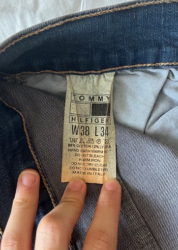 Tommy Hilfiger Erkek Düğmeli Denim Jean - Görsel 5