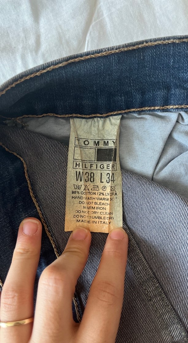 Tommy Hilfiger Erkek Düğmeli Denim Jean - Görsel 5