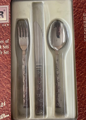 Onur 89 Parça Kahverengi Çatal Kaşık Bıçak Seti - Görsel 2