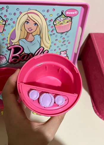 Barbie Temalı Pembe Tepsi Ve Çiçek Saksı Oyuncak - Görsel 6