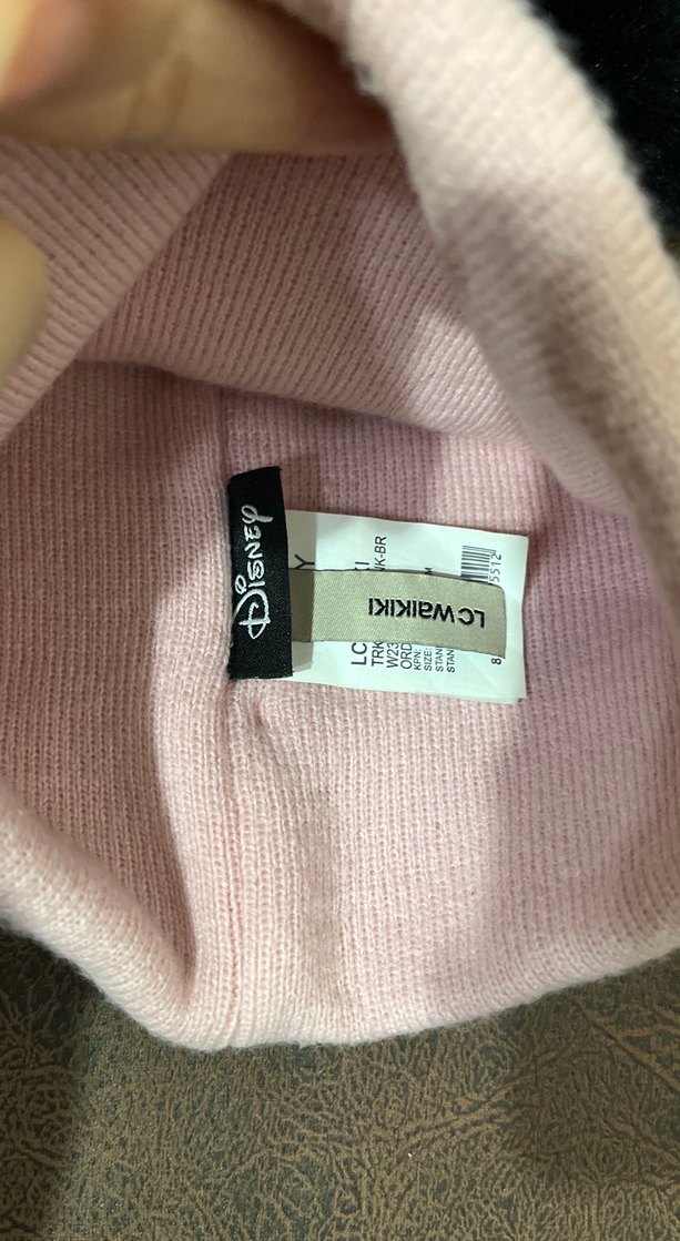 Pembe Minnie Mouse Ponponlu Çocuk Bere - Görsel 3