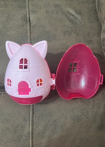 Pembe Oyuncak Ev ve Figür Seti - Görsel 4