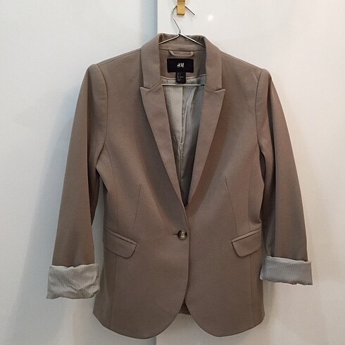 Bej Renk Blazer Ceket