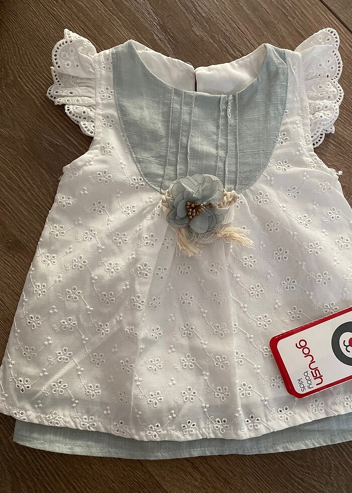 Kız bebek fistolu elbise - Görsel 3