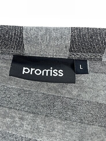 l Beden gri Renk Promiss Mini Elbise %70 İndirimli.