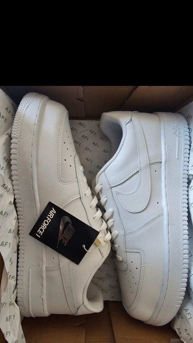 Nike Airforce I Beyaz erkek Spor Ayakkabı - Görsel 5