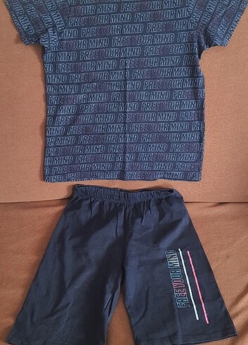 LCW 9-10 yaş şortlu pijama takım 