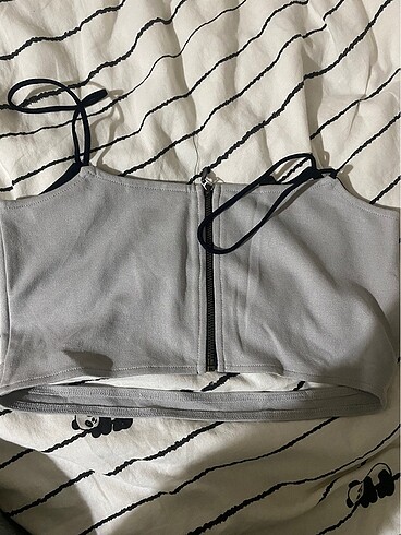 m Beden gri Renk Crop top