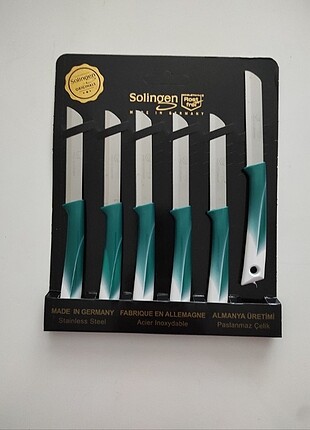 6 Adet Tırtıklı Solingen Alman Bıçağı