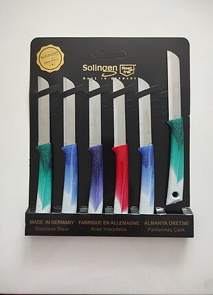 6 Adet Tırtıklı Solingen Alman Bıçağı