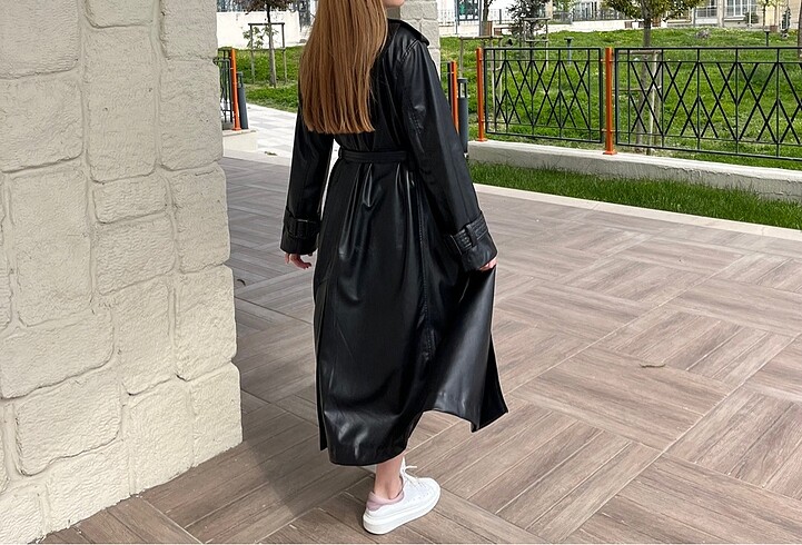 Zara Zara Deri Trençkot