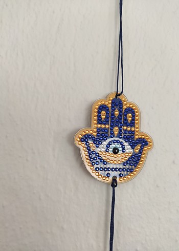 Boncuk İşlemeli Renkli Bohem El Zinciri - Görsel 3