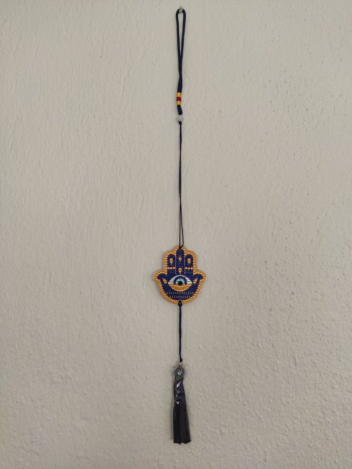 Boncuk İşlemeli Renkli Bohem El Zinciri - Görsel 2