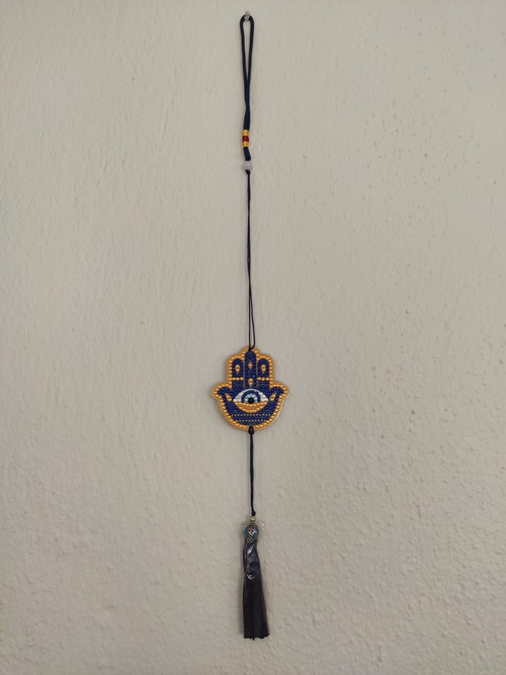 Boncuk İşlemeli Renkli Bohem El Zinciri - Görsel 4