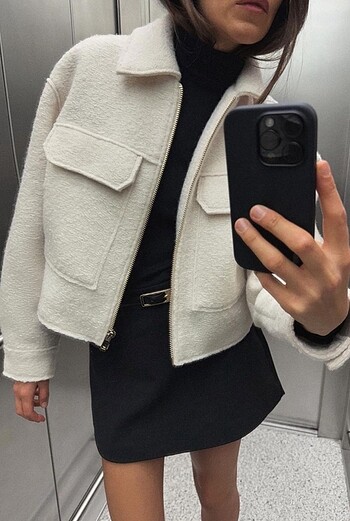 Zara Zara Buklet Crop Ceket