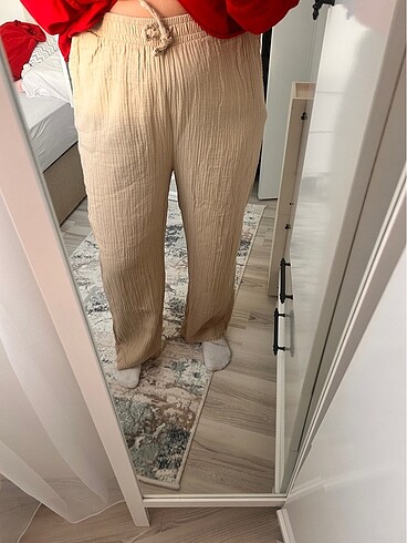 l Beden camel Renk Hiç giymedim tertemiz keten