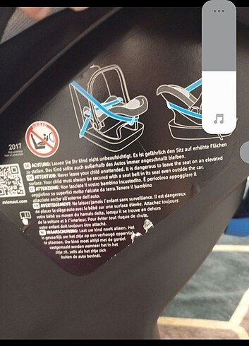 0 - 13 kg Beden siyah Renk Oto koltuğu